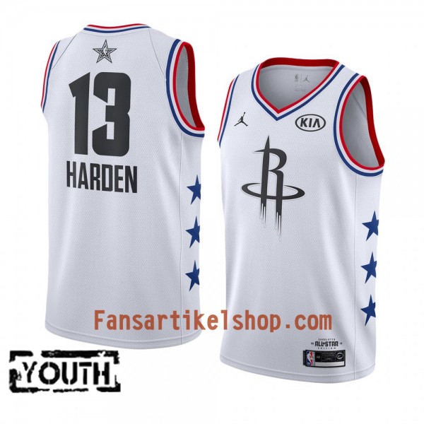 Houston Rockets Trikot James Harden 13 2019 All-Star Jordan Brand Weiß Swingman - Kinder Houston Rockets Trikot James Harden 13 2019 All-Star Jordan Brand Weiß Swingman - Kinder